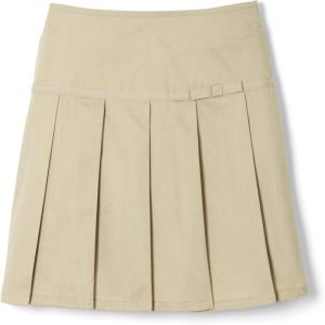 French Toast Little Girls’ Pleated Scooter with Ribbon(Khaki)